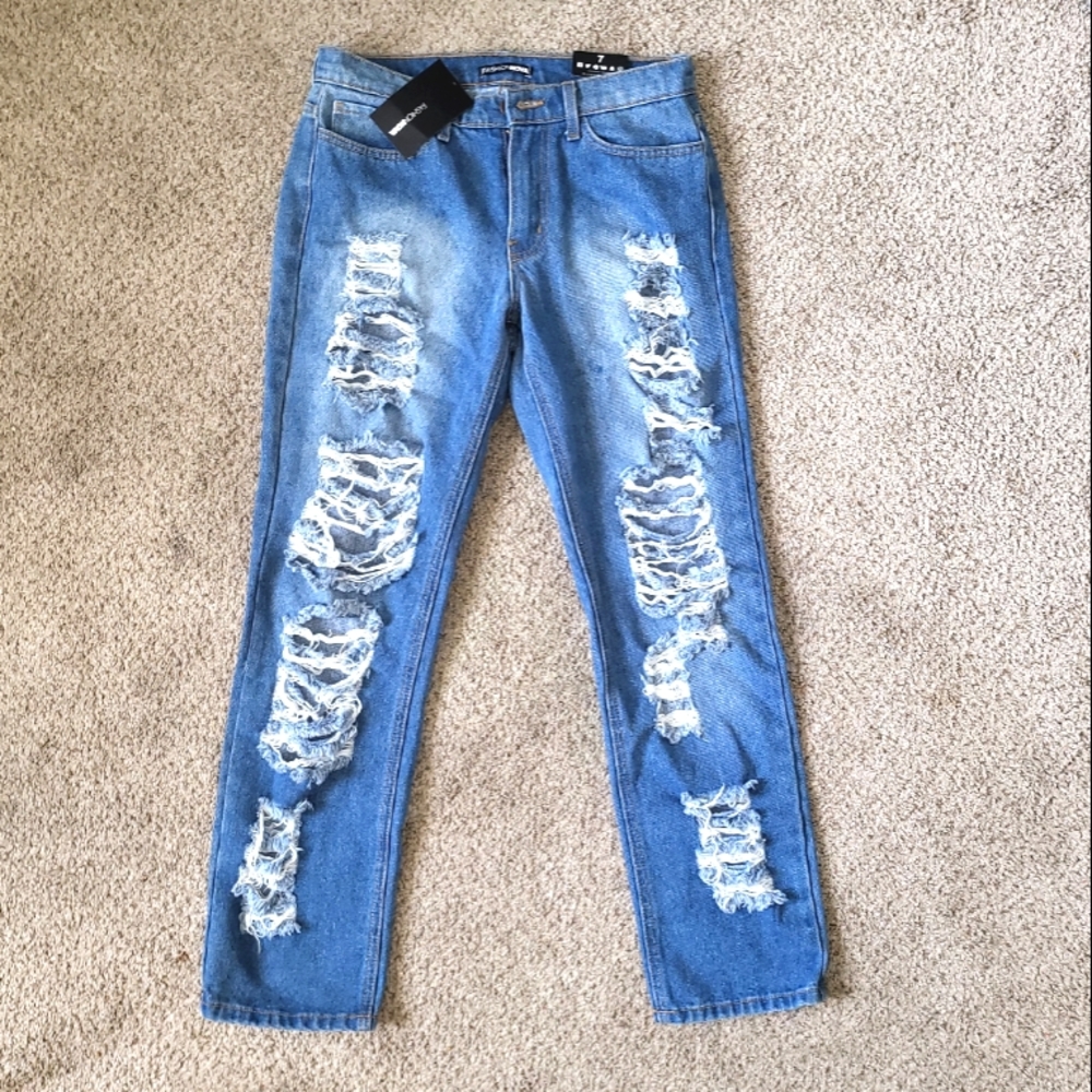 Fashion Nova Distressed Jeans